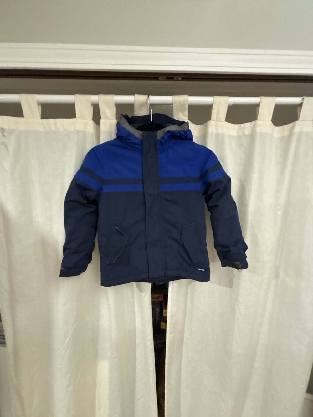 Lands' End Boys Colorblock Winter Jacket Size M 5-6